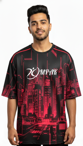 เสื้อยืดพรีเมียมโอเวอร์ไซส์แบบซับลิเมชั่นสำหรับผู้ชาย สไตล์ลำลองแนวสตรีทแฟชั่นสุดฮิต - Product Image 3