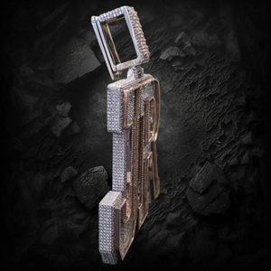 จี้เพชรโมอิสซาไนต์สุดหรู ตัวอักษร JR ประดับเพชรเต็มตัว สร้อยคอเงินแท้ 925 สไตล์ฮิปฮอป สร้อยคอชื่อสั่งทำได้ ของขวัญสุดหรู ระยิบระยับ - Product Image 3