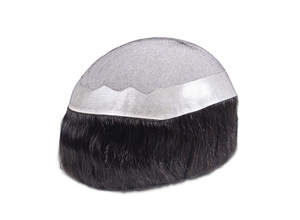 Prótesis Capilar Recta con Base de Encaje Frontal 03USA, Cabello Humano Remy Indio 100%, Multidensidad, para Hombres - Product Image 2