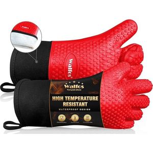 Guanti da Cucina in Silicone Premium Antiscivolo con Strato in Cotone, Resistenti al Calore per Barbecue e Forno - Product Image 1