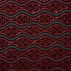 Tela de terciopelo bordada para Abaya, Kaftan, ropa modesta, diseño del Golfo y Emiratos Árabes Unidos, material textil de calidad de exportación para la industria de la moda. - Product Image 4