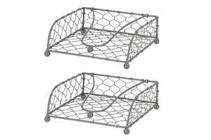 Panier à serviettes en fer de style traditionnel pour la décoration de table, rehaussant la présentation avec un design métallique - Product Image 6