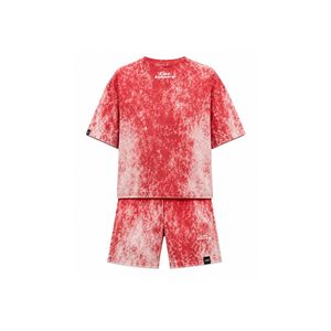Low MOQ Best Fashion <b>Men</b> Acid Wash Sumer set Casual Wear High Waist Solid Color 100% Cotton Breathable Quick Dry Summerset - Product Image 2
