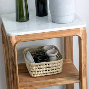 Estante Vandana Optima Aureo en madera de acacia y mármol Emyr - Product Image 5