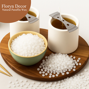 Cire de paraffine pure à 100 % pour la fabrication de bougies, idéale pour la création sur mesure |   Chauffe-cires écologiques faits à la main multifonctions (paquet de 1 kg) - Product Image 5