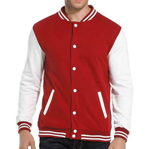 Nuevas Chaquetas Universitarias para Hombre Talla Grande, Chaquetas Universitarias con Mangas de Piel de Oveja, Chaquetas Casuales para Hombre, Ropa Urbana, Chaquetas Universitarias Modernas para Hombre - Product Image 3
