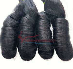 2024 meilleur gros Super Double dessiné vierge Remy russe cheveux Bundle 100% cheveux humains boucles rebondissantes femmes noires teint chimique - Product Image 1