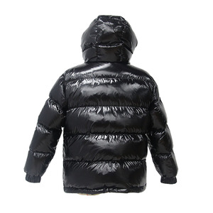 Nexfit Athletics Unisex Black Puffer Jacket Solid Color 100% Polyester Fiber Filled Windproof Casual Autumn <b>Coat</b> <b>Zipper</b> Closure - Product Image 3