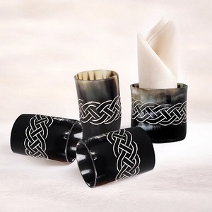 Natural Buffalo Horn Whisky & <b>Beer</b> Shot Cup Eco-Friendly Handmade Modern Design for New Year & Graduation Celebrations - Product Image 5