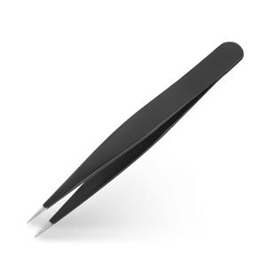 Pinzas Profesionales para Cejas de Acero Inoxidable, Ligeras, Reutilizables, con Puntas de Fibra, Seguras para la Depilación de Cejas, ANAAIF ENTERPRISES - Product Image 2