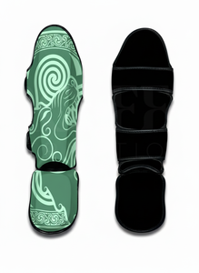 Protège-tibias de Muay Thai et de MMA imprimés sur toute la surface Compeption Stage Fighting pour l'entraînement et le sparring en arts martiaux - Product Image 4