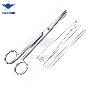 Tijeras Quirúrgicas Reutilizables de Acero Inoxidable Rectas y Opacas de 16 cm (6¼ Pulgadas) para Cirugía General, Plástica y Tejidos - Product Image 6