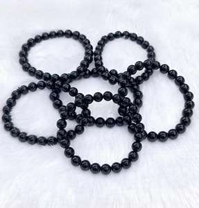 Pulsera de Cristal de Turmalina Negra Más Vendida, 8 mm, para Sanación Espiritual y Energía Reiki, Disponible a Precio Directo de Fábrica - Product Image 5