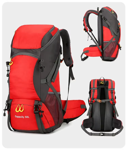 Large Capacity 50L Trekking <b>Backpack</b> Multi Color Options Ripstop Nylon Outdoor Travel Bag - Product Image 4