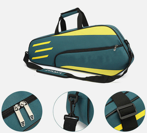 Canvas Racket Bag Large Capacity Waterproof Tennis Badminton Sports Bag Professional Durable Gym Travel Bag Portable 40-50L Men - Product Image 4