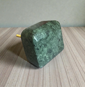 Bouton de meuble/tiroir carré minimaliste en marbre vert, quincaillerie en pierre naturelle 7 cm pour chambre, bar à domicile, cuisine - Product Image 4