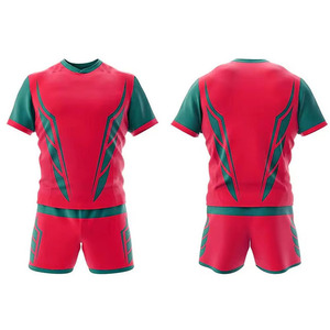 Conjunto de Uniforme de Rugby de Alta Calidad, Transpirable, Talla Grande, Manga Corta, Nuevo Diseño de Última Moda - Product Image 4