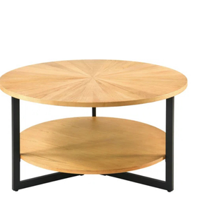 TABLE BASSE RONDE EN BOIS DE TECK FABRIQUÉE EN INDONÉSIE - Product Image 3