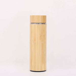 Termo de Bambú 100% Natural, Ecológico, de Acero Inoxidable, Doble Pared, Aislado al Vacío, Antiderrames, Libre de BPA, Mantiene la Temperatura de 12 a 24 Horas - Product Image 3