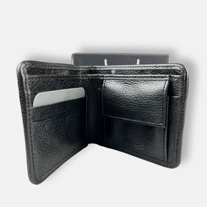 Carteras de cuero 100% genuino para hombre, producto Premium, carteras de cuero de vaca auténtico para hombre, diseño plegable, cartera con múltiples ranuras para tarjetas - Product Image 4