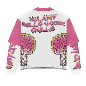 Conjunto de Ropa Urbana Personalizada para Hombre, Sudadera de Manga Larga con Estampado Gráfico de Grafiti, Pantalones Anchos de Pierna Ancha, Estilo Oversize - Product Image 5