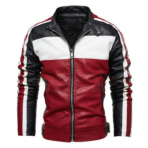Chaqueta de Cuero PU para Hombre, Estilo Motero, Resistente al Viento, Moda de Invierno, Cierre de Cremallera, Estilo Casual, Ajustada, 2026 - Product Image 1