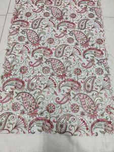 Embroidered Lace <b>Fabric</b> With Paisley Floral Pattern Metallic Thread 58/60 Inches Wide For Women Wedding Special Occasion Apparel - Product Image 1