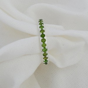 Natural Green <b>Peridot</b> Gemstones 925 Sterling Silver <b>Ring</b> Handmade Faceted Green Gemstones Bohemian Style Engagement Fine Jewelry - Product Image 2