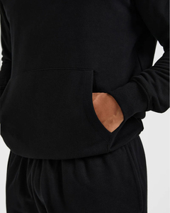 Embroidered Custom Logo OEM Wholesale <b>Men's</b> Pullover Hooded Sweatshirts Lightweight Soft Comfortable Fashionable <b>Pouch</b> Pocket - Product Image 6