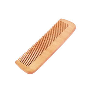 HealthAndYoga Peigne à cheveux en bambou écologique, grand format, durable, sans plastique, fait main, léger, pour le coiffage - Product Image 2