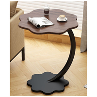 Table basse de style nordique moderne, luxe léger, pour salon, avec montage facile et nettoyage facile, construction en MDF + métal
