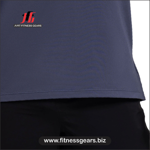 JUST FITNESS GEARS Débardeur décontracté pour homme à col rond - Personnalisé 100% polyester respirant à séchage rapide couleur unie pour marathon, course à pied et gym - Product Image 6