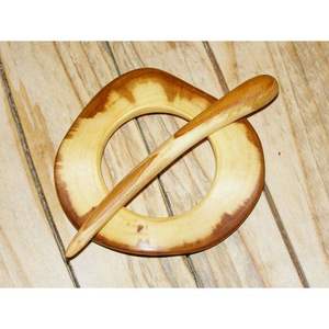 Pasador de Pelo de Madera Ecológico Hecho a Mano, Palillo de Pelo de Madera Natural para Mujer, Accesorio de Artesanía de Bambú y Madera - Product Image 5