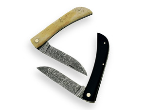 New 2026 OEM Based Customized Handmade Damascus Steel Clip Point Outdoor Pocket <b>Knife</b> with Camel <b>Bone</b> and Buffalo Horn <b>Handle</b> - Product Image 2