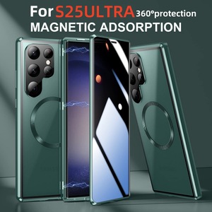 Protezione Schermo HD in Vetro Temperato con Cornice in Lega di Alluminio Elettroplaccata per Samsung S22/S25 Ultra/S23/S24 <span class=keywords><strong>Plus</strong></span> - Product Image 3