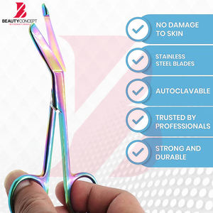 Ciseaux chirurgicaux manuels en acier inoxydable multicolores, outil médical de premiers secours pour usage clinique et hospitalier - Product Image 4