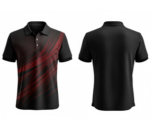 Polo de Sublimación Completa a la Moda, Ligero y Cómodo para Hombres, Mujeres y Jóvenes, de Secado Rápido, Estilo Deportivo - Product Image 1