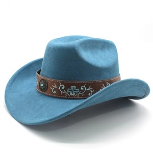 Chapeau de cowboy en daim personnalisé avec logo sur mesure pour fêtes, livraison gratuite, vente en gros, promotionnel, design exclusif - Product Image 3