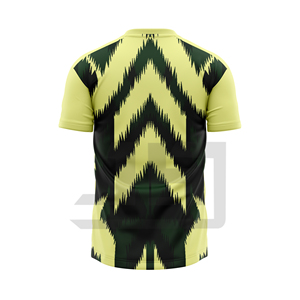 Maillot de football unisexe pour adultes de qualité supérieure, 100% coton, col en V, nom d'équipe personnalisé, respirant, séchage rapide, pour l'entraînement sportif - Product Image 5