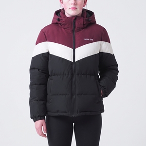 Women's Thick Insulated Puffer Jacket Hooded Winter Color Block <b>Bubble</b> <b>Coat</b> Bulk Wholesale - Product Image 1