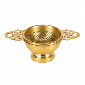 Ensemble de passoires décoratives en laiton pour la cuisine, pour laver, égoutter et préparer les fruits, légumes et aliments à la maison - Product Image 1