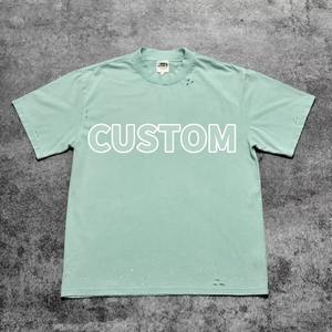 Camisetas de Cuello Redondo para Hombre, Camisetas Ajustadas con Estampado, Camisetas 100% Algodón, Camisetas con Logotipo Personalizado, Camisetas Unisex - Product Image 3