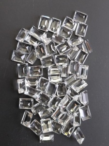 Natural White Topaz 8x6MM Baguette Cut Good Quality Loose Gemstone For Jewelry Making - Product Image 4