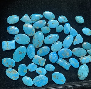 Turquoise Naturelle Cabochon Pierre Précieuse Non Montée Certifiée IGI Haute Qualité Bleu Formes Variées RIDA CREATIONS Taille Personnalisable pour - Product Image 2