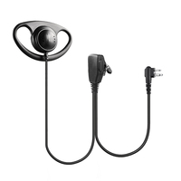 Headset Referee Bentuk D Antarmuka 3.5mm Peredam Kebisingan ENC Logo Dapat Disesuaikan untuk Walkie Talkie Komunikasi Dua Arah Berkabel