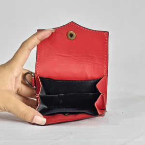 New Real Western Floral Hand Tooled Cowhide Fur Leather Purse For Women Stylish Fashionable <b>Playing</b> <b>Cards</b> Design Wristlet Wallet - Product Image 2