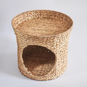 Nichoir tressé écologique en fibres naturelles du Vietnam (jacinthe d'eau et jonc de mer) pour chats et chiens – Nid douillet - Product Image 5