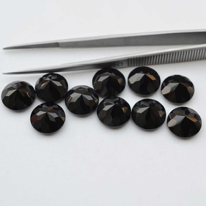 Piedra preciosa curativa suelta de corte brillante redondo facetado de ónix negro Natural de 13mm para joyería de proveedores verificados de Alibaba al por mayor - Product Image 3