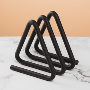 Modern Metal Triangular Napkin Holder Free <b>Standing</b> Decorative Tablepiece - Product Image 1