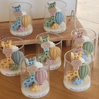 Nouvelle Arrivée Bougies Parfumées Personnalisées en Forme d'Animaux (Girafe, Montgolfière, Nuage) en Cire de Soja pour Cadeaux d'Anniversaire, Baby Shower, Baptême